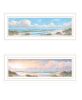 "Nautical Boat Collection" 2-Piece Vignette By Georgia Janisse; Ready to Hang Framed Print; White Frame