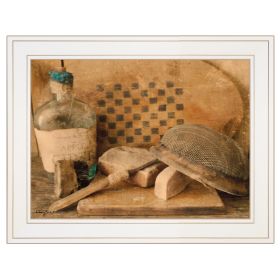 "Vintage Apple Cider" by Anthony Smith; Ready to Hang Framed Print; White Frame