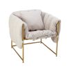COOLMORE Accent Chair ; leisure single sofa with metal frame