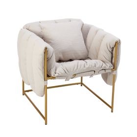 COOLMORE Accent Chair ; leisure single sofa with metal frame