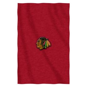 Blackhawks OFFICIAL NHL "Dominate" Sweatshirt Throw Blanket;  54" x 84"