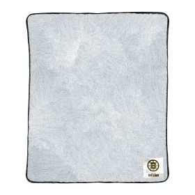 Bruins OFFICIAL NHL Two-Tone Sherpa Throw Blanket;  50" x 60"