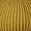 Christopher Knight Home Belle Knitted Cotton Pouf; Yellow