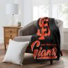 SF Giants OFFICIAL MLB "Signature" Raschel Throw Blanket;  50" x 60"