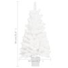 vidaXL Artificial Christmas Tree Lifelike Needles White 3 ft