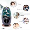 Backflow Incense Burner Ceramic Waterfall Smoke Censer Cones Fragrance Holder Free 100Pcs Incense Cones
