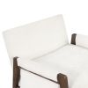 Mid-Century Modern Velvet Accent Chair; Leisure Chair with Solid Wood and Thick Seat Cushion for Living Room; Bedroom; Studio; White