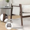 Mid-Century Modern Velvet Accent Chair; Leisure Chair with Solid Wood and Thick Seat Cushion for Living Room; Bedroom; Studio; White