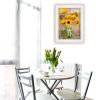 "Country Sunflowers I" by Anthony Smith; Ready to Hang Framed print; White Frame