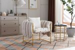 COOLMORE Accent Chair ; leisure single sofa with metal frame