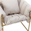 COOLMORE Accent Chair ; leisure single sofa with metal frame