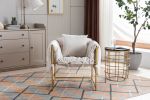 COOLMORE Accent Chair ; leisure single sofa with metal frame