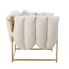 COOLMORE Accent Chair ; leisure single sofa with metal frame