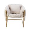 COOLMORE Accent Chair ; leisure single sofa with metal frame