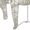 vidaXL Reindeer & Sleigh Christmas Decoration 140 LEDs Outdoor Gold