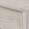 Modern Style Soild Wood 3-Drawer Chest for Bedroom; Living Room; Stone Gray