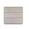 Modern Style Soild Wood 3-Drawer Chest for Bedroom; Living Room; Stone Gray