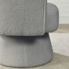 [Video]Welike 29 "W Petal Modern Contemporary Accent Lounge Swivel Chair with Deep Channel Tufting and Base; teddy fabric