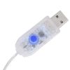 vidaXL LED Curtain Fairy Lights 9.8'x9.8' 300 LED Warm White 8 Function