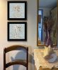 "Coral Seahorse Collection" 2-Piece Vignette By Cindy Jacobs; Ready to Hang Framed Print; Black Frame