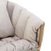 COOLMORE Accent Chair ; leisure single sofa with metal frame