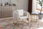 COOLMORE Accent Chair ; leisure single sofa with metal frame