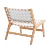 COOLMORE Solid Wood Frame Chair With White Wool Carpet. Modern Accent Chair Lounge Chair for Living Room